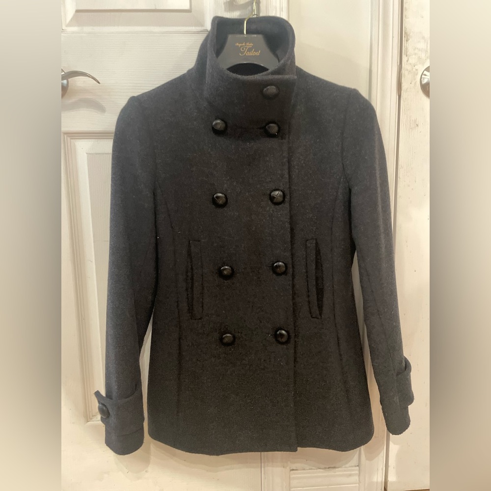 Talula Babaton MEDIUM WOMENS Pea Coat - Virgin Wool and Cashmere Blend - Worn